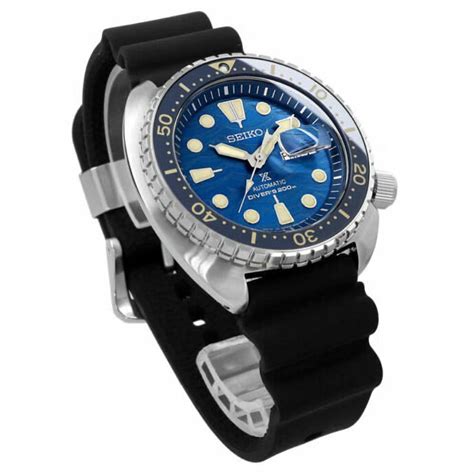 Seiko Prospex King Turtle Srpe J Jewels Automatic Blue Dial Black