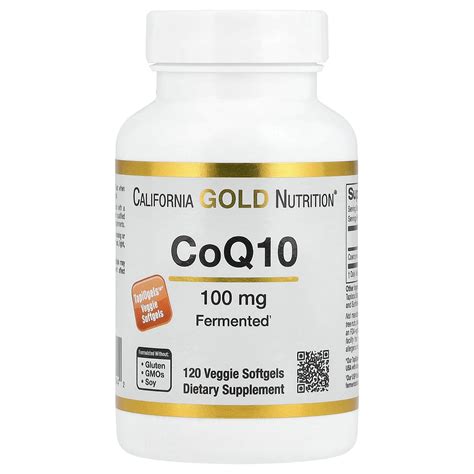 California Gold Nutrition CoQ10, 100 mg, 120 Veggie Softgels - Walmart.com