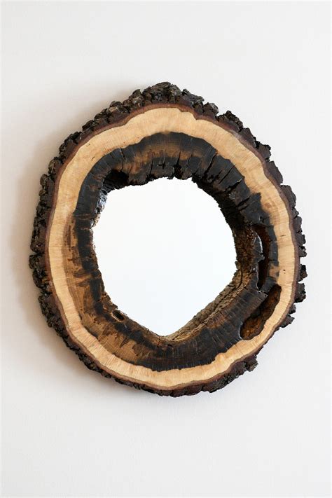 Live Edge Mirror Wooden Mirror Natural Live Edge Mirror Natural Log