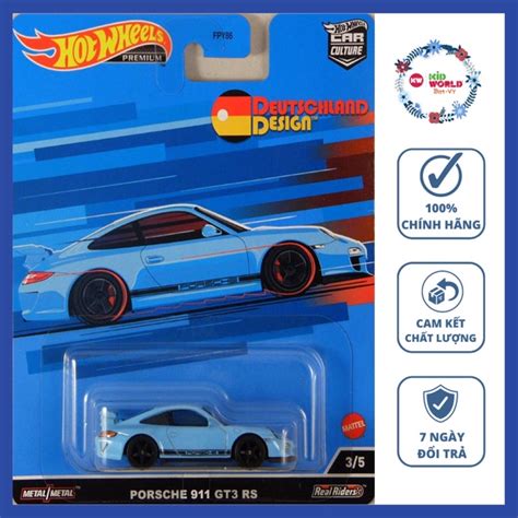 Xe mô hình Hot Wheels Premium Car Culture Deutschland Design Series Porsche 911 GT3 RS HCJ94