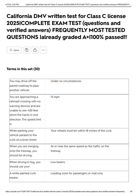 Dmv California Russian Test 5