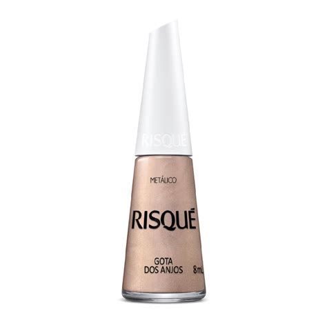 Esmalte Risque Nude Metalico Gota Dos Anjos Ml Shopee Brasil