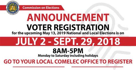 Requirements For Comelec Registration The Philippines Today