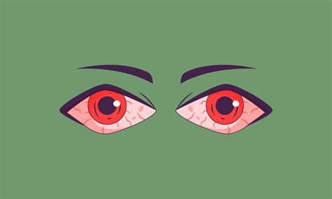 red eyes cartoon vector flat design 25792135 Vector Art at Vecteezy