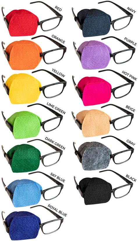 Eye Patches By Patch Pals Black Eye Patch For Eye Glasses Black Eye Patch For Adult