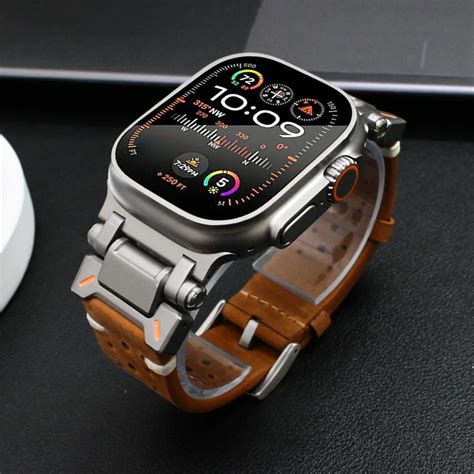 Apple I In Hakiki Deri Kay Izle Ultra 49mm 45mm 42 44mm L Ks Erkekler