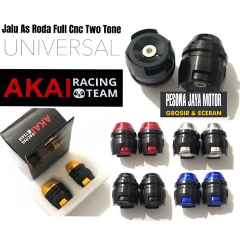 Jalu As Roda Akai Racing Full Cnc Two Tone Cocok Buat Roda Depan Roda