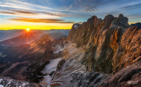 Sonnenuntergang Am Dachstein Neunkirchen