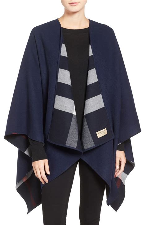 Burberry Reversible Merino Wool Cape In 2020 Wool Cape Burberry