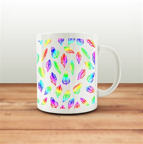 Illustrated Vagina Mug Colours Illustrated Vagina Mug Sweary Rude And Offensive Gifts And