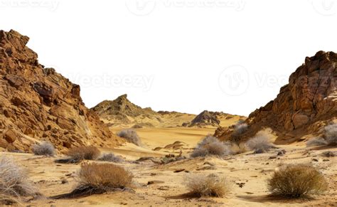 desert landscape  rocky cliffs  sparse vegetation   sahara