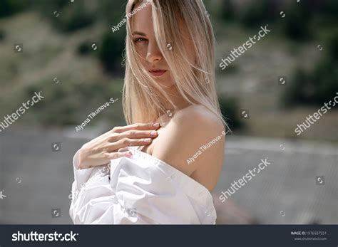 Portrait Beautiful Blonde Sensual Woman Stock Photo Shutterstock
