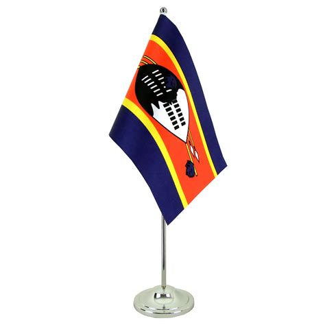 Satin Tischflagge Swasiland X Cm Maxflags Flaggenplatz At