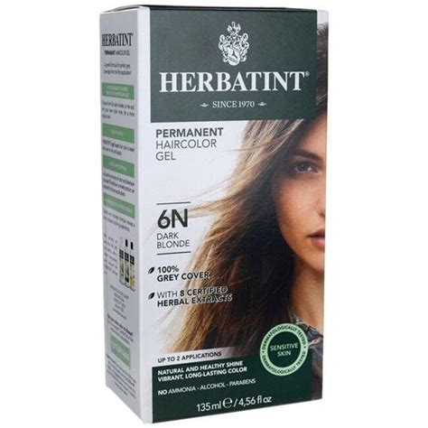 Herbatint Permanent Haircolor Gel N Dark Blonde Box