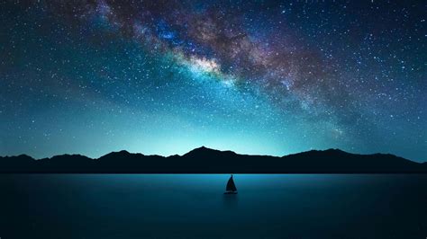 Download Sail Away at Midnight | Wallpapers.com