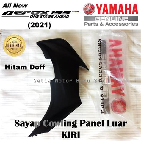 Jual Sayap Cowling Panel Hitam Doff Kiri All New Aerox Asli Original