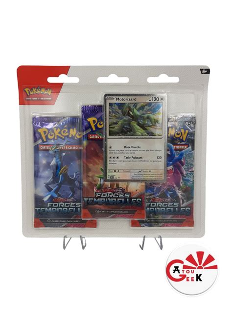 Tripack Scellé Sous Blister De 3 Booster Pokémon Ev05 Motorizard