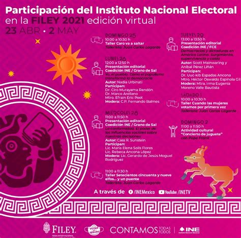 INEMexico on Twitter Te esperamos hoy en la presentación de Yo el