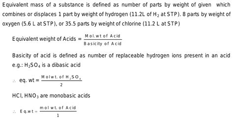 25 How To Calculate Equivalent Weight Of Acids Give Me All Formulas