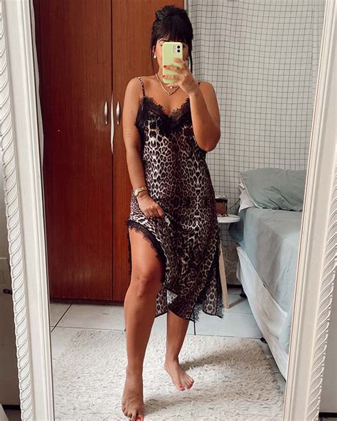 Ltima Pe A Camisola M Di Oncinha Renda Preta Vov Cassandra Lingerie Perfeita Aqui