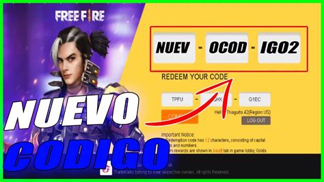 Nuevo Codigo De Free Fire Hoy Nuevo Codigo Global Enero