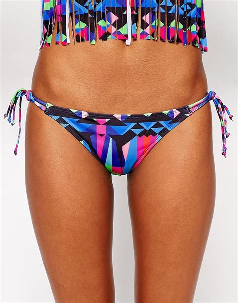 ASOS Bas de bikini imprimé aztèque avec liens Asos Pickture