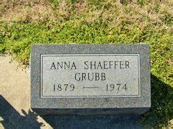 Anna Shaeffer Grubb 1879 1974 Mémorial Find a Grave