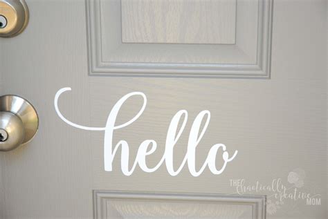 Hello Front Door Decal Hello Front Door Sticker Hello Vinyl