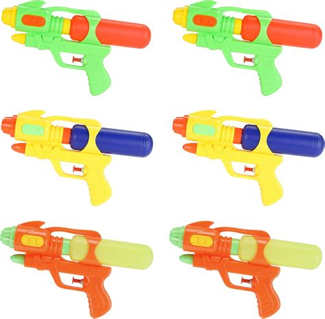 Fun Here Water Guns 9 Inch 6 Packs For Kids Adults