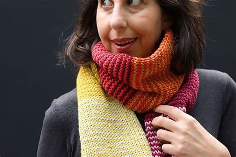 Mini Stripes Scarf Knitting Pattern My Poppet Makes