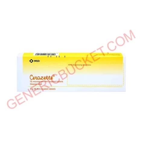 Cerazette Mg Tablet Desogestrel Mg Genericbucket