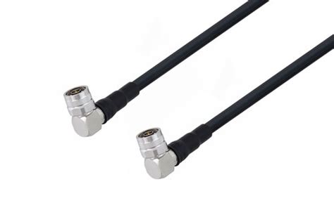 N Male Right Angle To N Male Right Angle Low Loss Cable 60 Inch Length