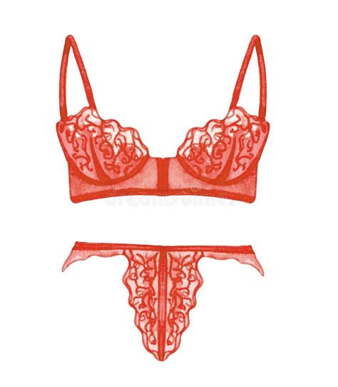 Lingerie Aquosa Roupa Interior De Tra O Manual Ilustra O De Moda Ilustra O Stock