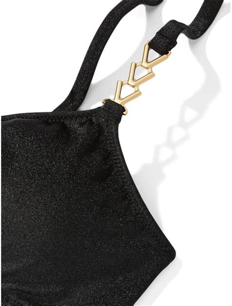 Victoria S Secret Chain Strap Cutout Bikini Top Brazilian Bikini Bottom She