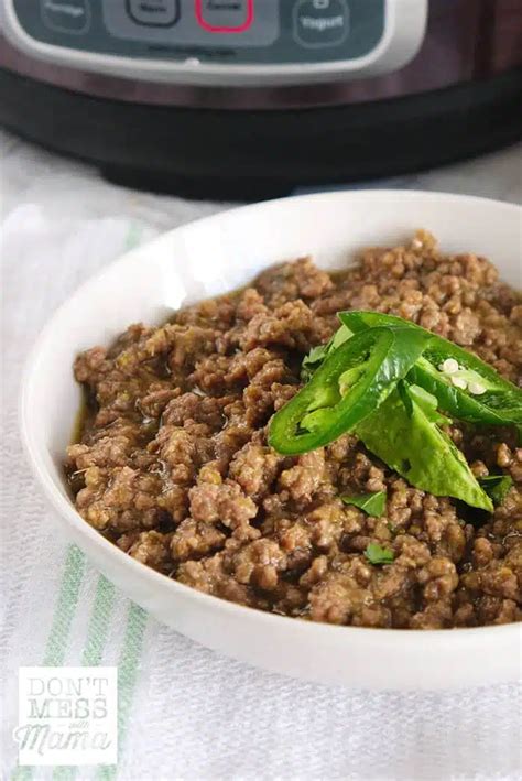 Easy Instant Pot Taco Meat {Slow Cooker, Stove Top Options} - Don’t