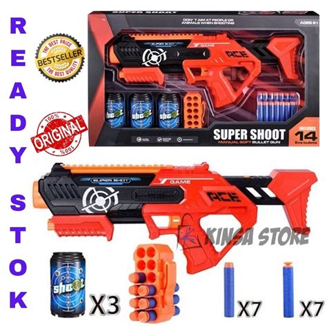 Jual NERF GUN N STRIKE ELITE SURGEFIRE ORIGINAL ACE MAINAN TEMBAKAN