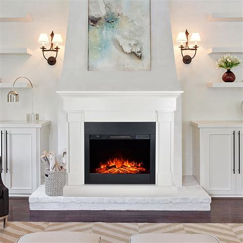 White Fireplace Surround With Electric Fire – Mriya.net