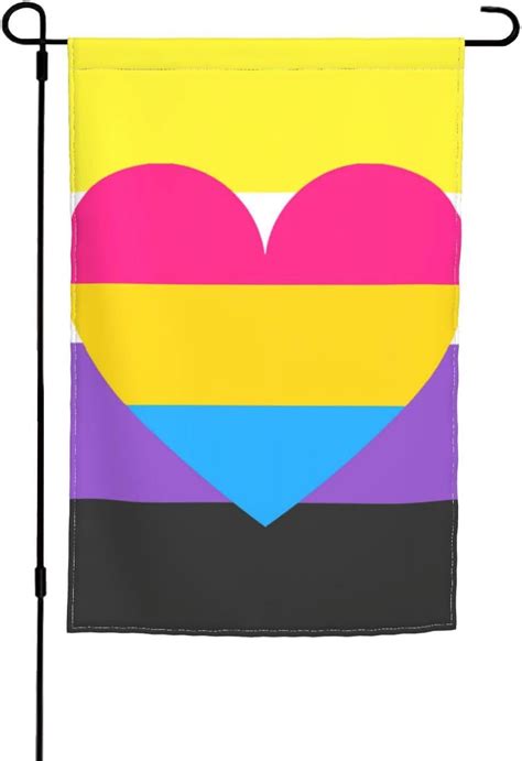 Nonbinary Genderqueer Non Binary Pansexual Pride Gay Lgbt Garden Flag Double Sided Vertical