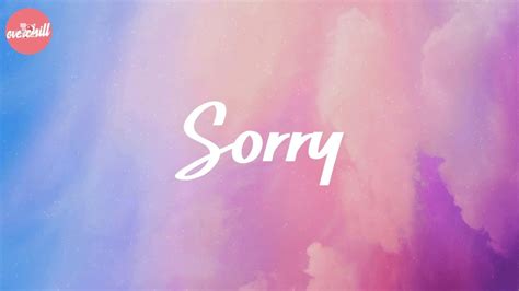 Sorry Justin Bieber Lyric Video Youtube