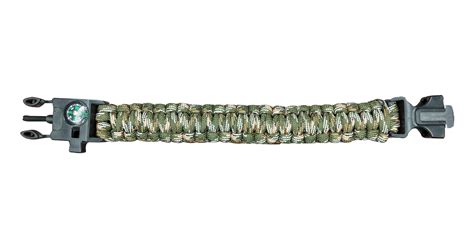 Digital Woodland Camo Paracord Bracelet With Whistle And Flint South