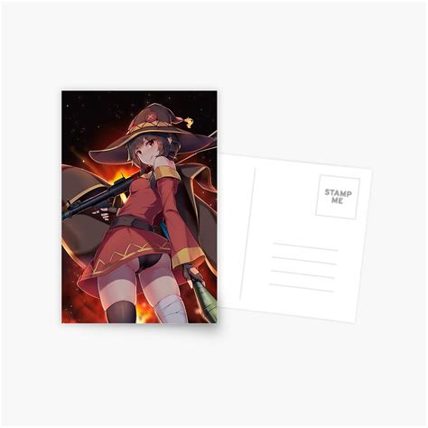 Megumin Butt Thicc Ass Thighs Konosuba Sexy Lewd Hentai Ecchi Anime Girl 6 Postcard By