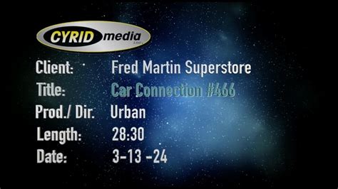 Fred Martin Superstore S Car Connection Episode 466 YouTube