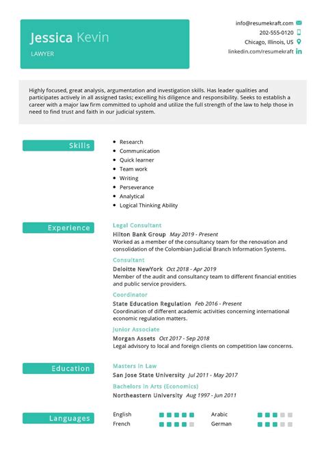 Lawyer Resume Sample In 2025 Resumekraft