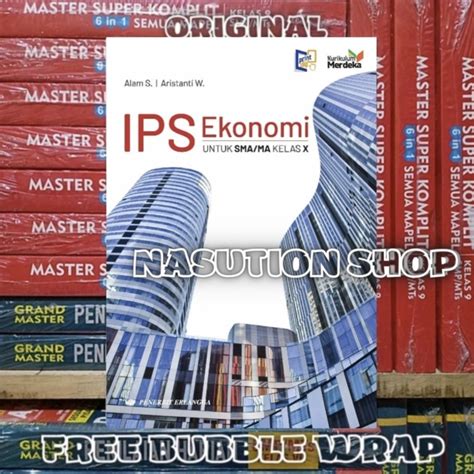 Jual Buku IPS Ekonomi Kelas 1 X 10 SMA Erlangga Kurikulum Merdeka ORI