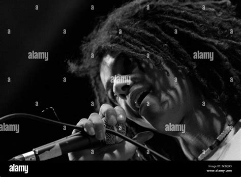 Rasta Hair Singer Performing Live On Stage Stock Photo Alamy