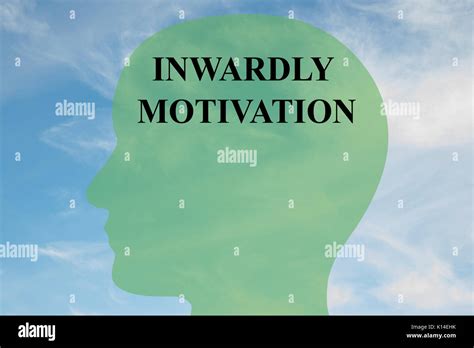 Render Illustration Of Inwardly Motivation Script On Head Silhouette