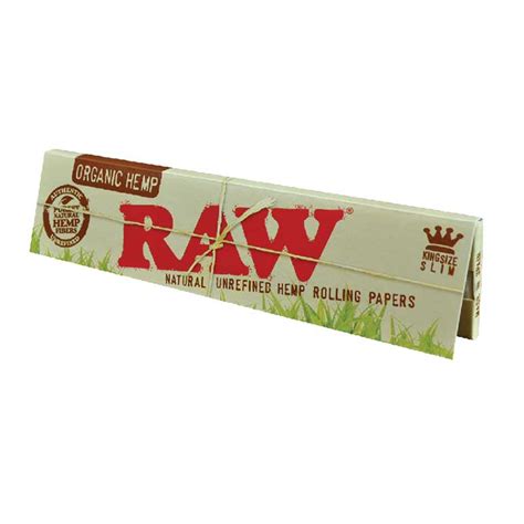 Raw Organic Hemp King Slim Rolling Papers Cb Distributors