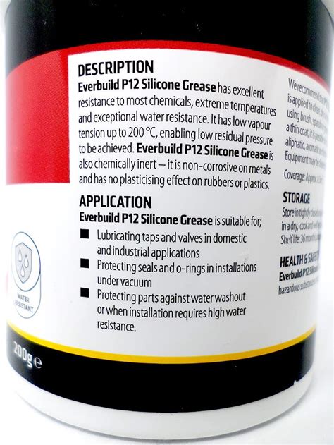 Everbuild P12 Plumbers Silicone Grease 200g Uk Diy And Tools