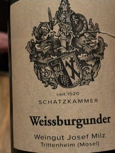 Weingut Josef Milz Schatzkammer Weissburgunder Vivino Us