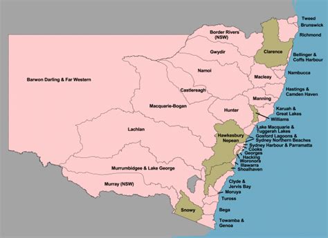 Map Of Nsw River Systems